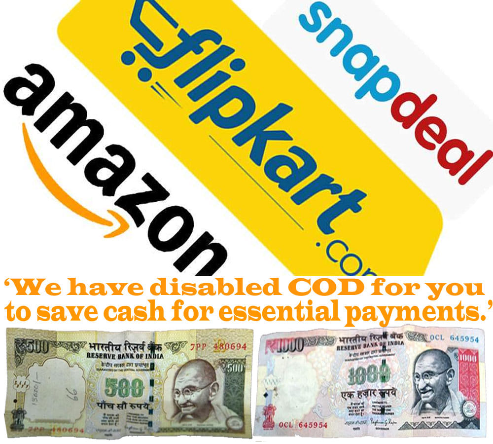 Modi Effect: Online ecommerce companies removes COD option