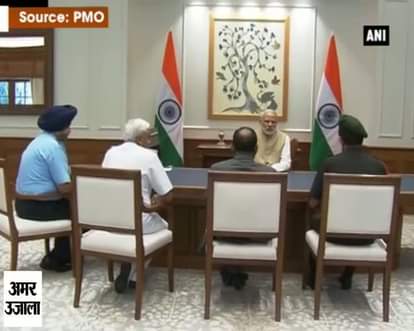 PM Modi high level meeting with army chiefs