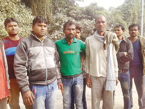The bike fell into a ditch, killing uncle, nephew wounded