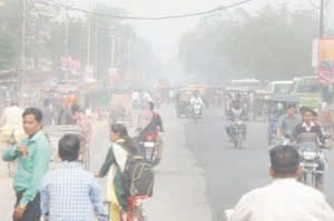 smog in city