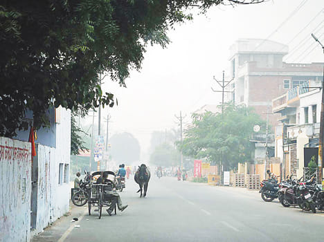 smog in city