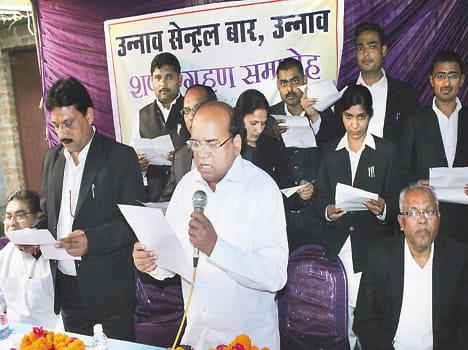 Central officials often administered oath