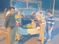 Checking operations performed under the two thousand vehicles Czech, Kurukshetra