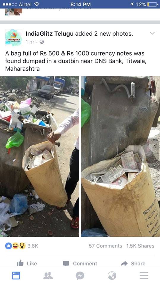 2 bori full of 1000 and 500 notes found in dustbin, see viral pics