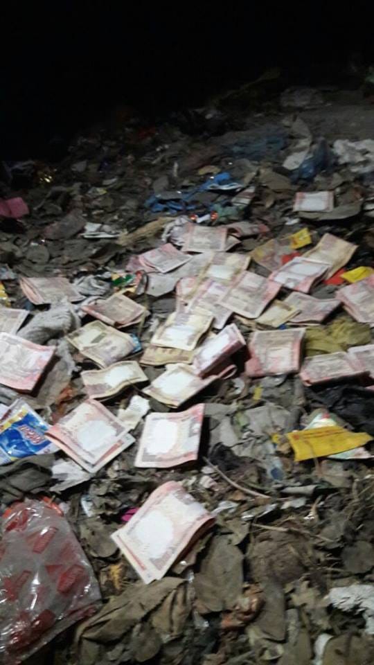 2 bori full of 1000 and 500 notes found in dustbin, see viral pics