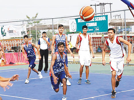 Children shed sweat for victory