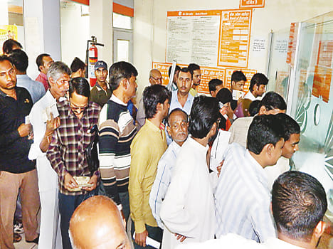 Bigadhi police personnel engaged in security system