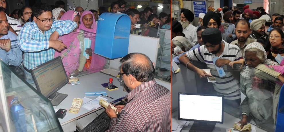 Photos: 1000/500 notes that banks 'rainy' day are counted