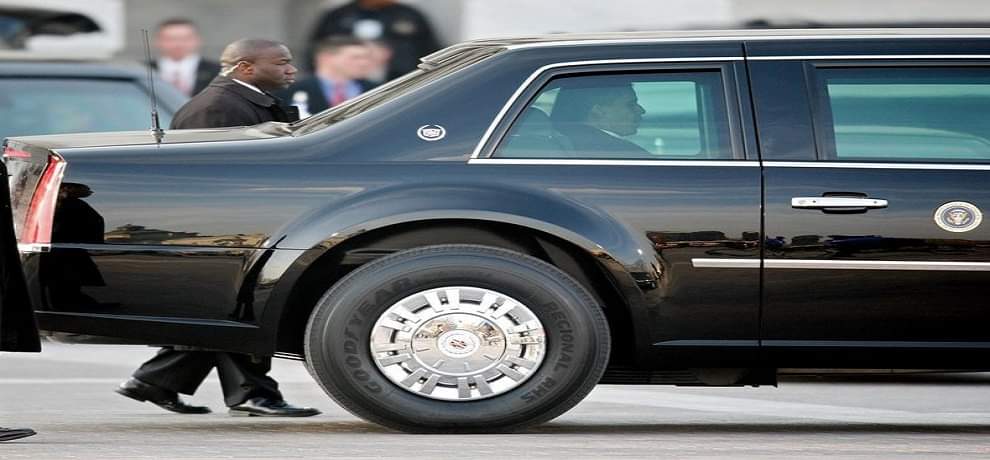 development in cadillac beast for the car of new president trump