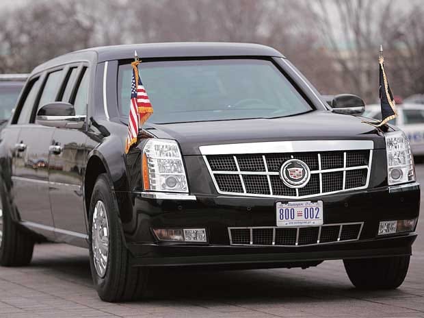 development in cadillac beast for the car of new president trump