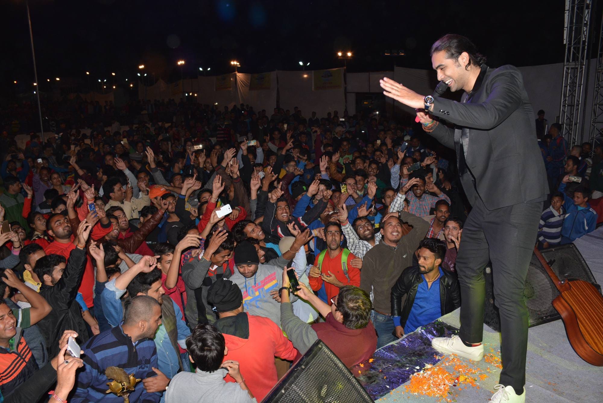 bollywood star perform in musical night on uttarakhand foundation day.