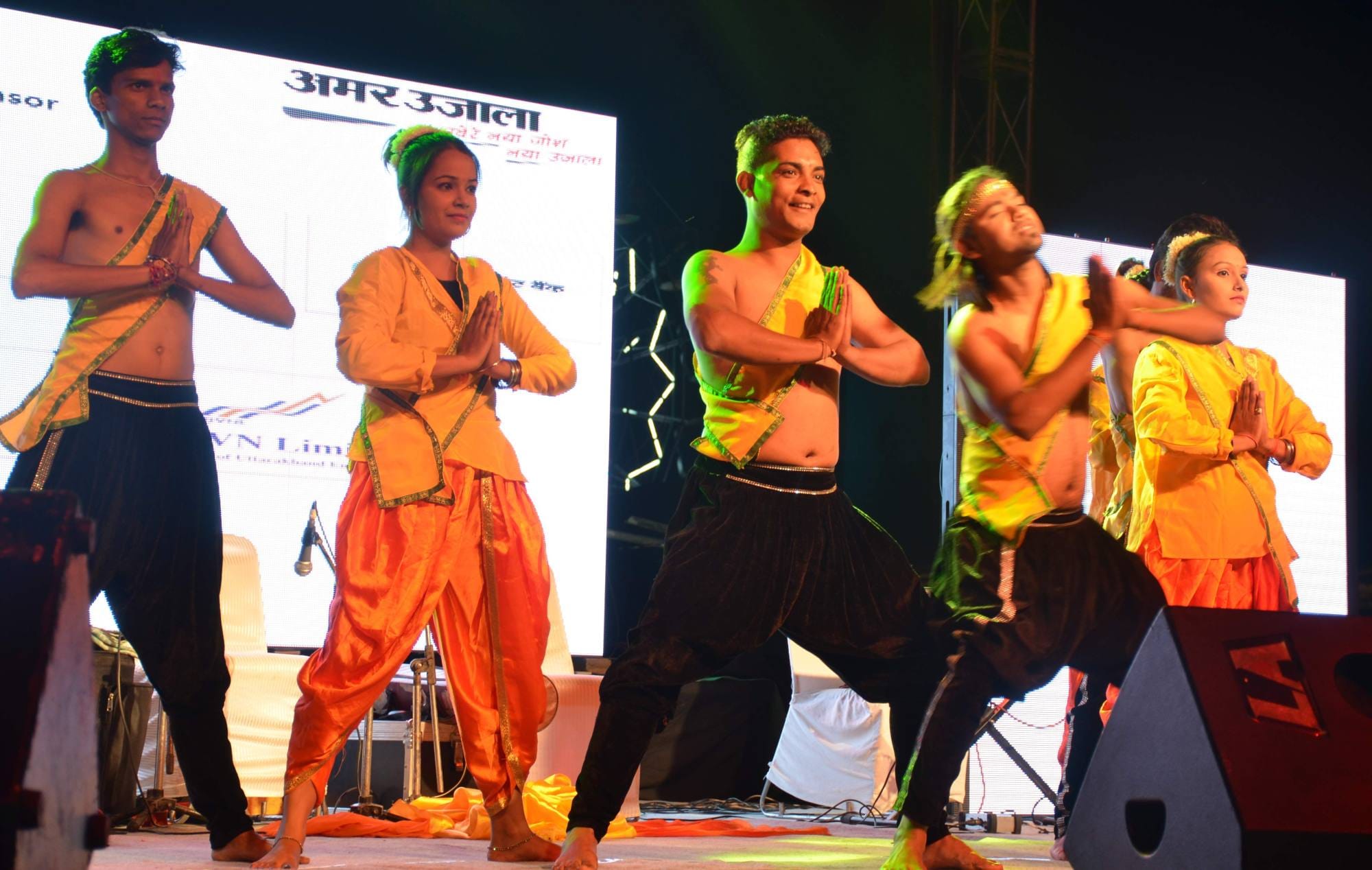 bollywood star perform in musical night on uttarakhand foundation day.
