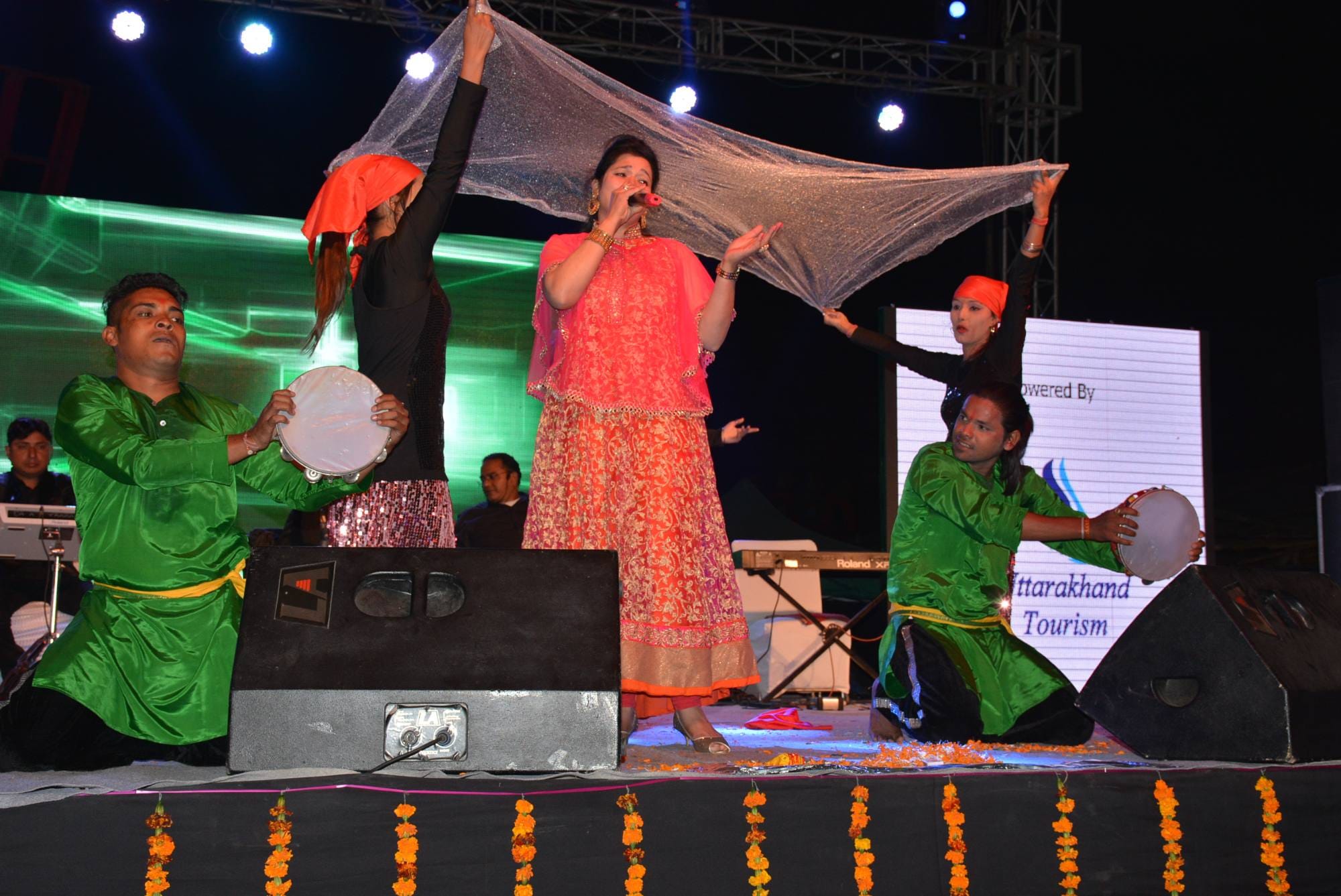 bollywood star perform in musical night on uttarakhand foundation day.