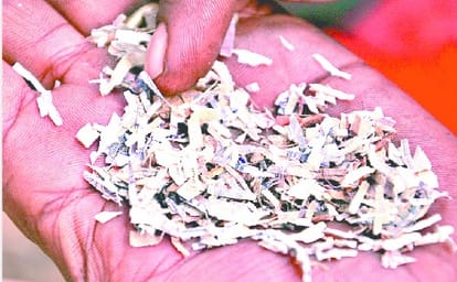 Set fire to a bag filled clipping notes