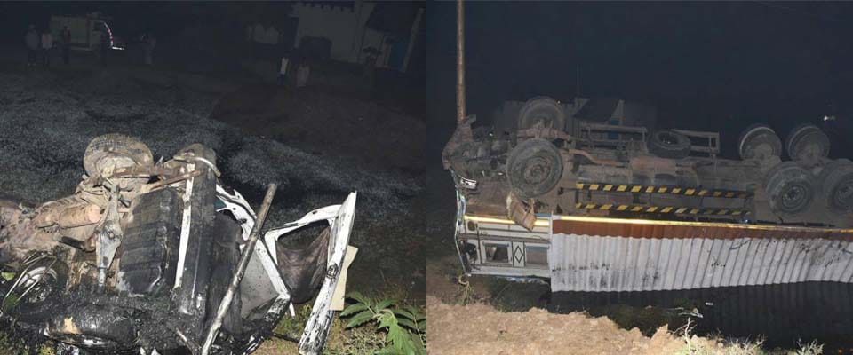 eight people dead in container van accident 