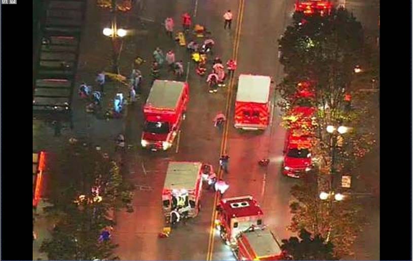 five injured in washiton when people were doing protest against trumph victory