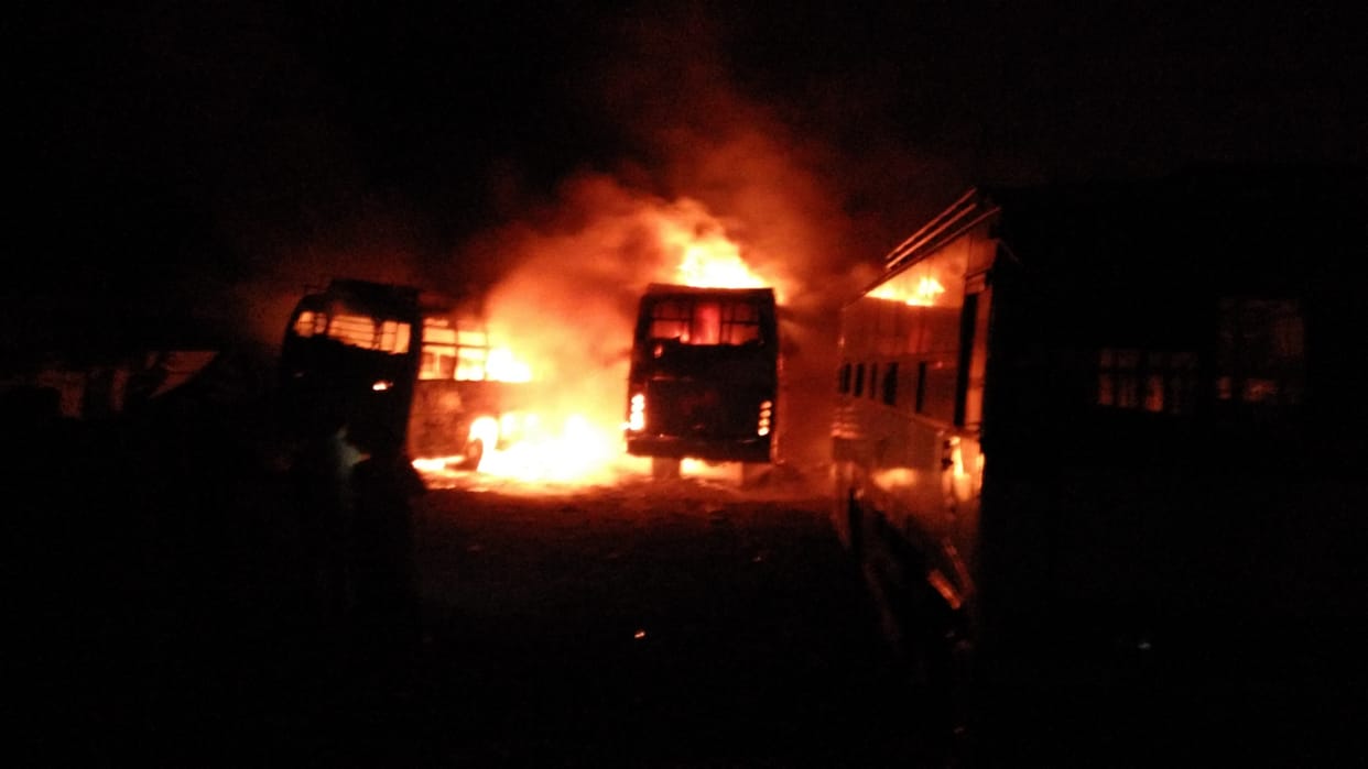 fire breaks in vikram chowk area of jammu and kashmir