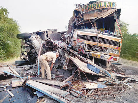 Truck driver killed in collision, another injured