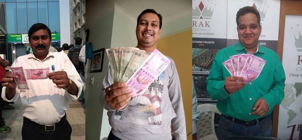 2000 new note not working in market due to no change money in return