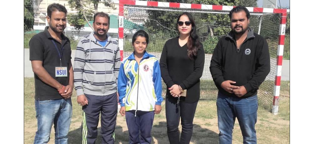 shikha selected for handball inter university championship