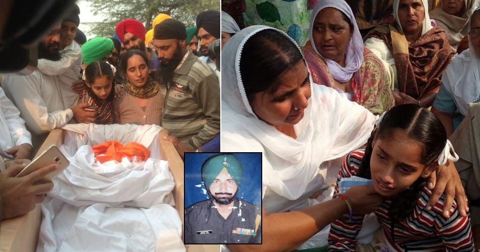 martyr satnam singh funeral in tarantaran punjab