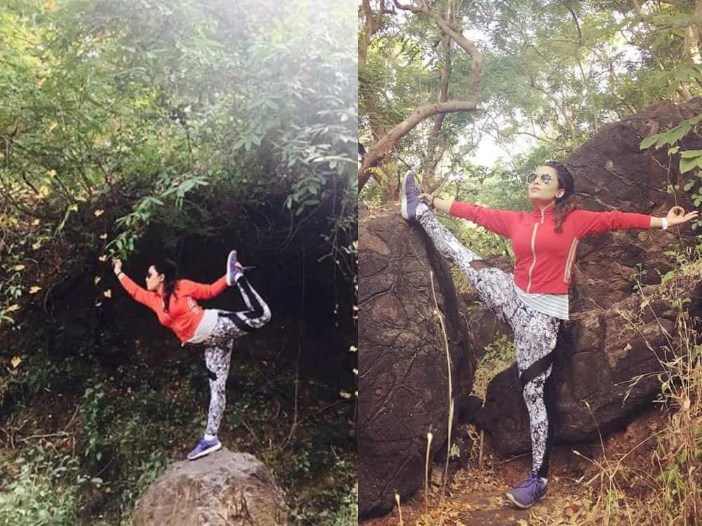 chitrashi rawat hot and stylish yoga