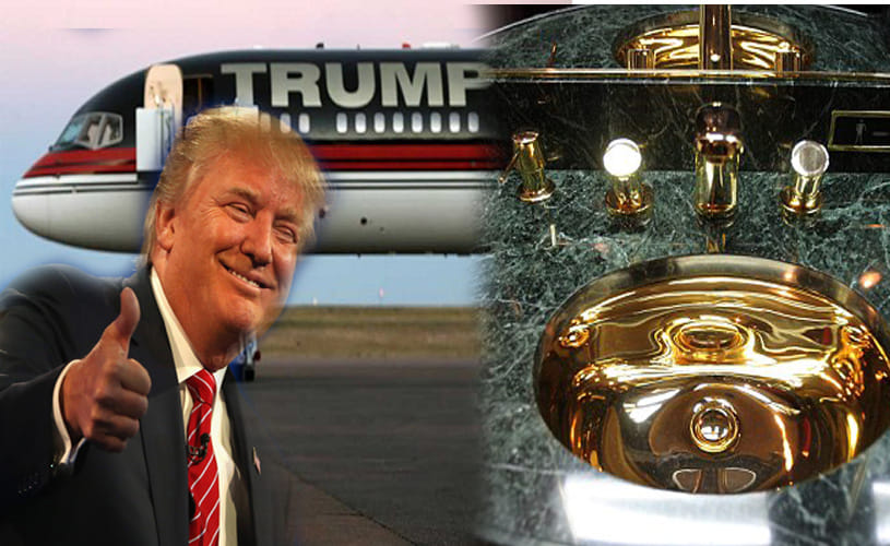 Inside Donald Trump’s jumbo jet 
