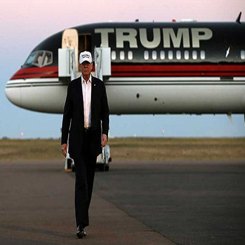 Inside Donald Trump’s jumbo jet 