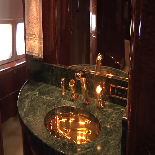 Inside Donald Trump’s jumbo jet 