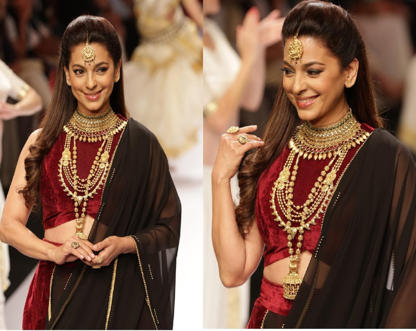 Juhi Chawla Sarcastic Reaction as She Get Vegetables Wrapped in Polythene