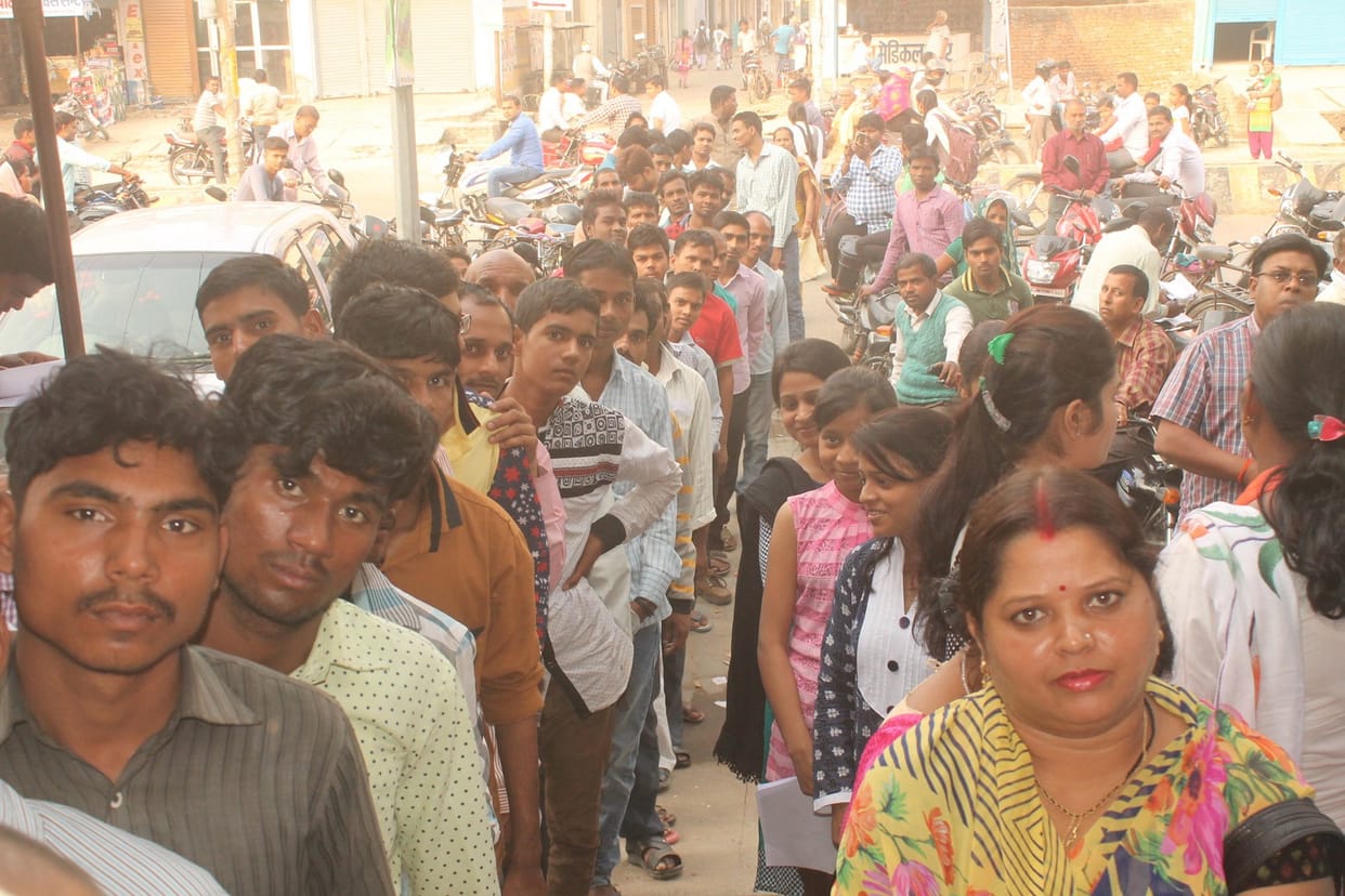 The people descended changing banks