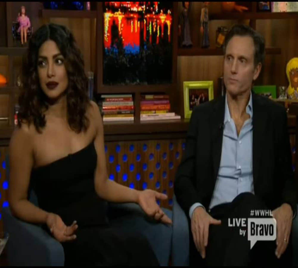 priyanka chopra blushes at her old video on this chat show!