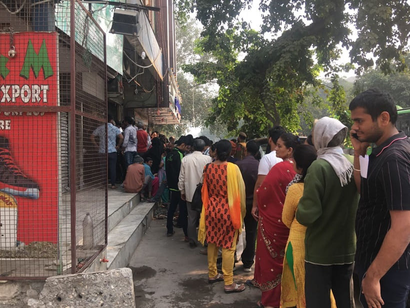 stock of 100 rupee note going to finish in next two days, so people hurry for atm