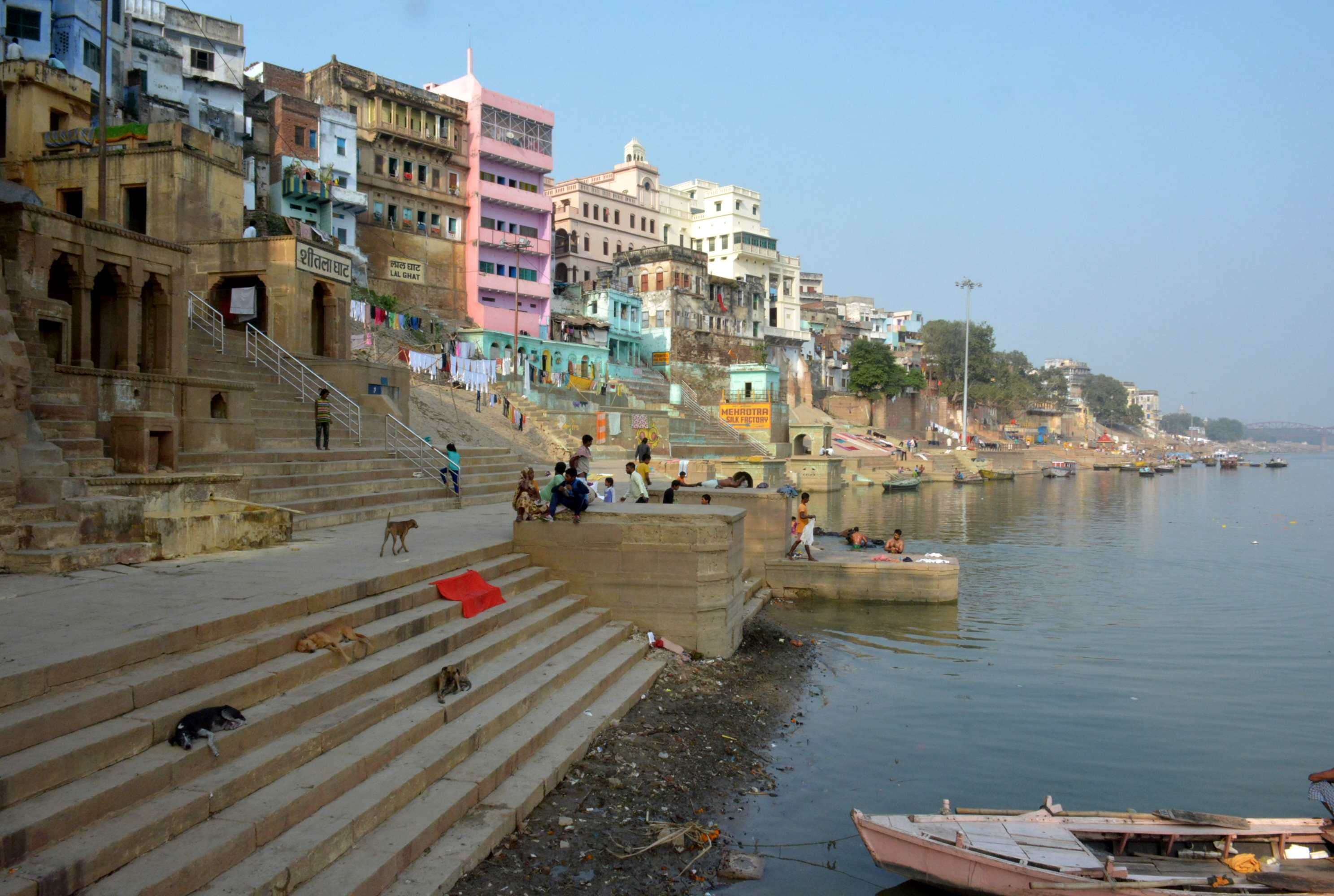 Varanasi ganga ghat will show his past and history engraved in hindi and english