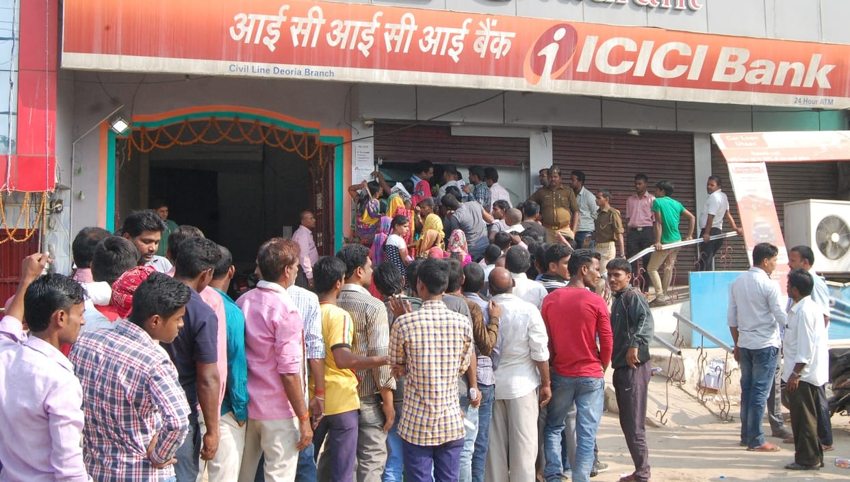People in line in the fight