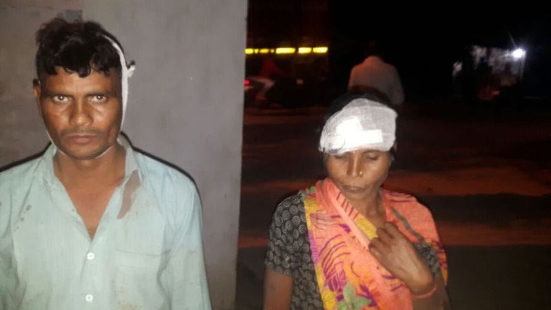 Dalit couple entered the house beaten