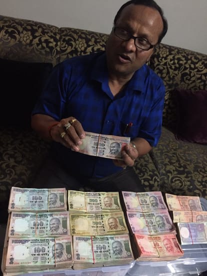 collection of 1000 and 500 old note.