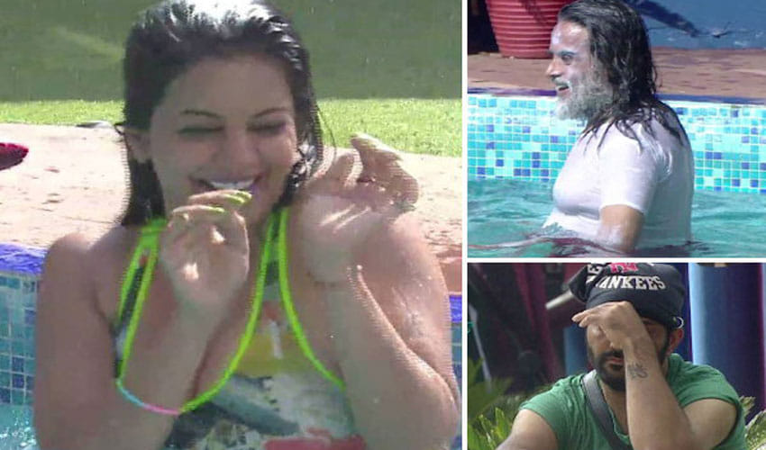 monalisa doing pool dance in bigg boss house