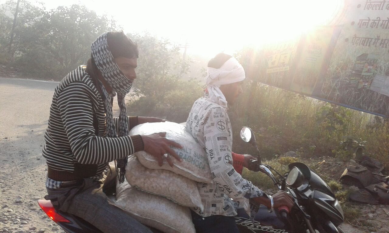 political leaders distributing salt after rumour