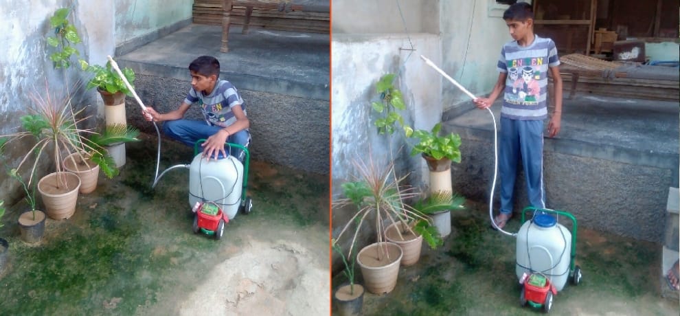 After seeing father's pain, son create big invention.