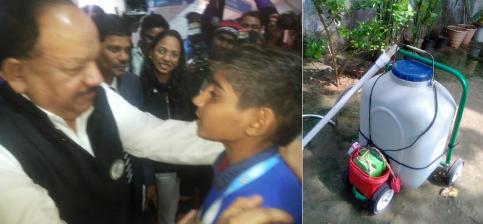 After seeing father's pain, son create big invention.