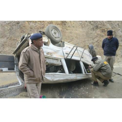 Five died in accident near keylong lahaul spiti himachal pradesh