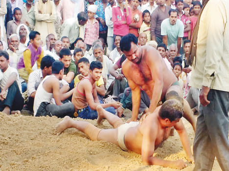 Cirque show wrestlers tactics in hameerpur
