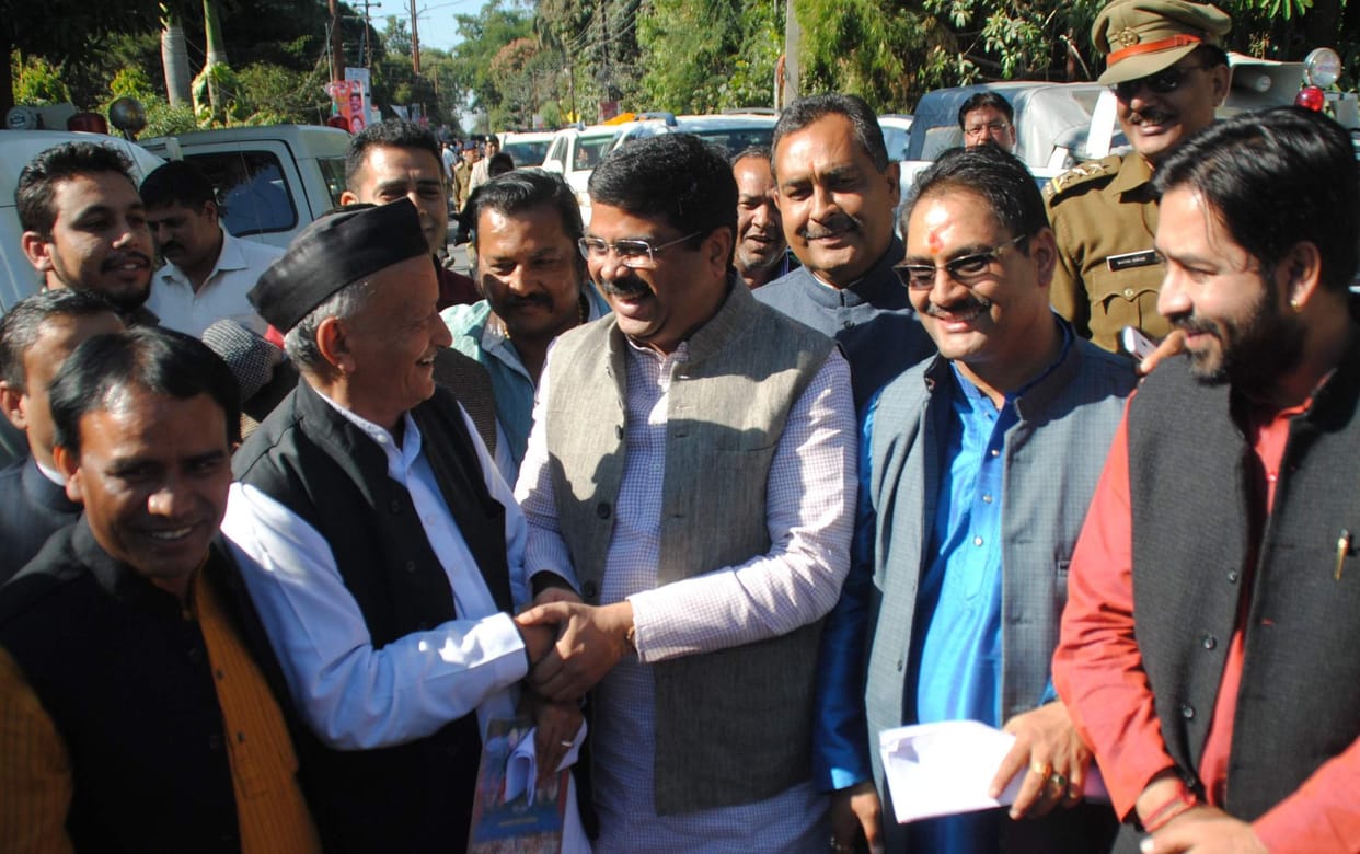 bjp central leader campaign in garhwal.