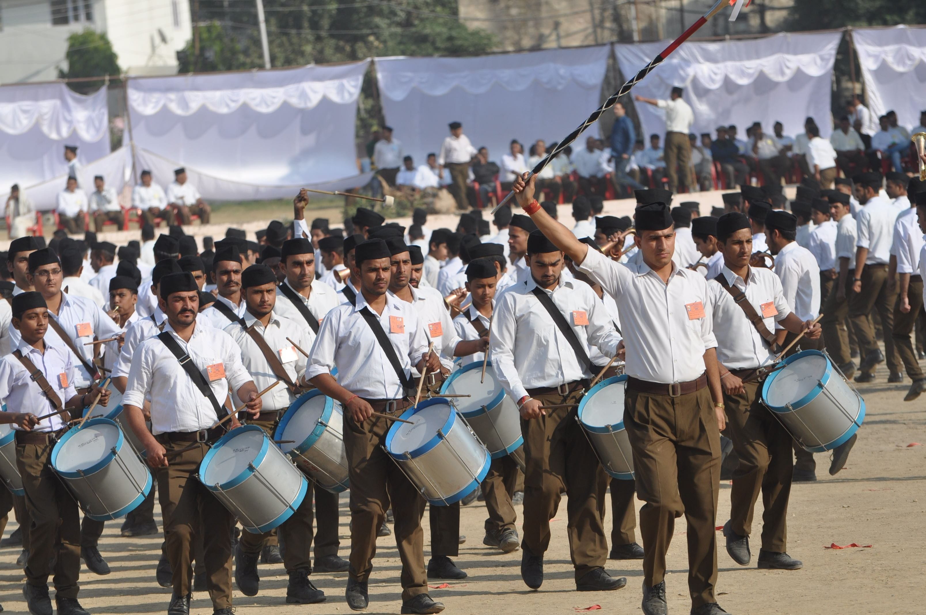 rss workers witnessed in hightech mode in shanknad shivir of sangh