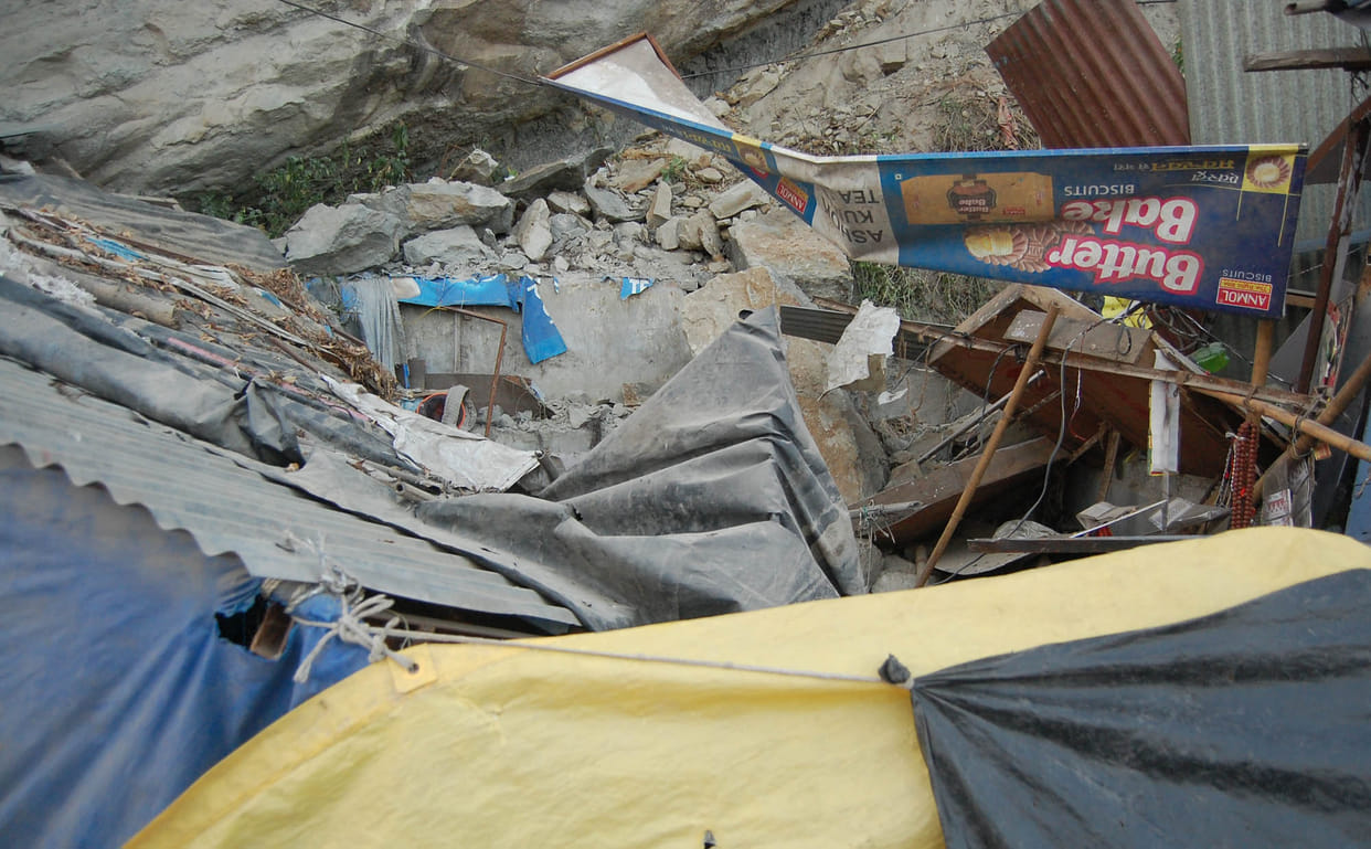 The landslide occurred near Hrki STEPS