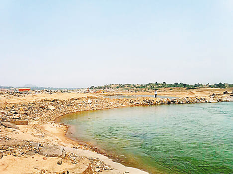 Then tied a river stream of sand mafia