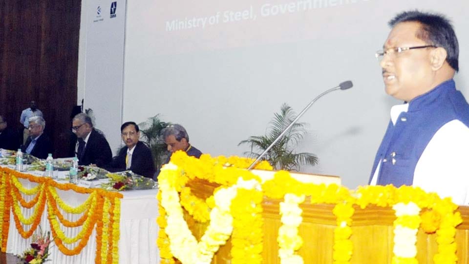 union minister vishnudev said steel  production will grow from