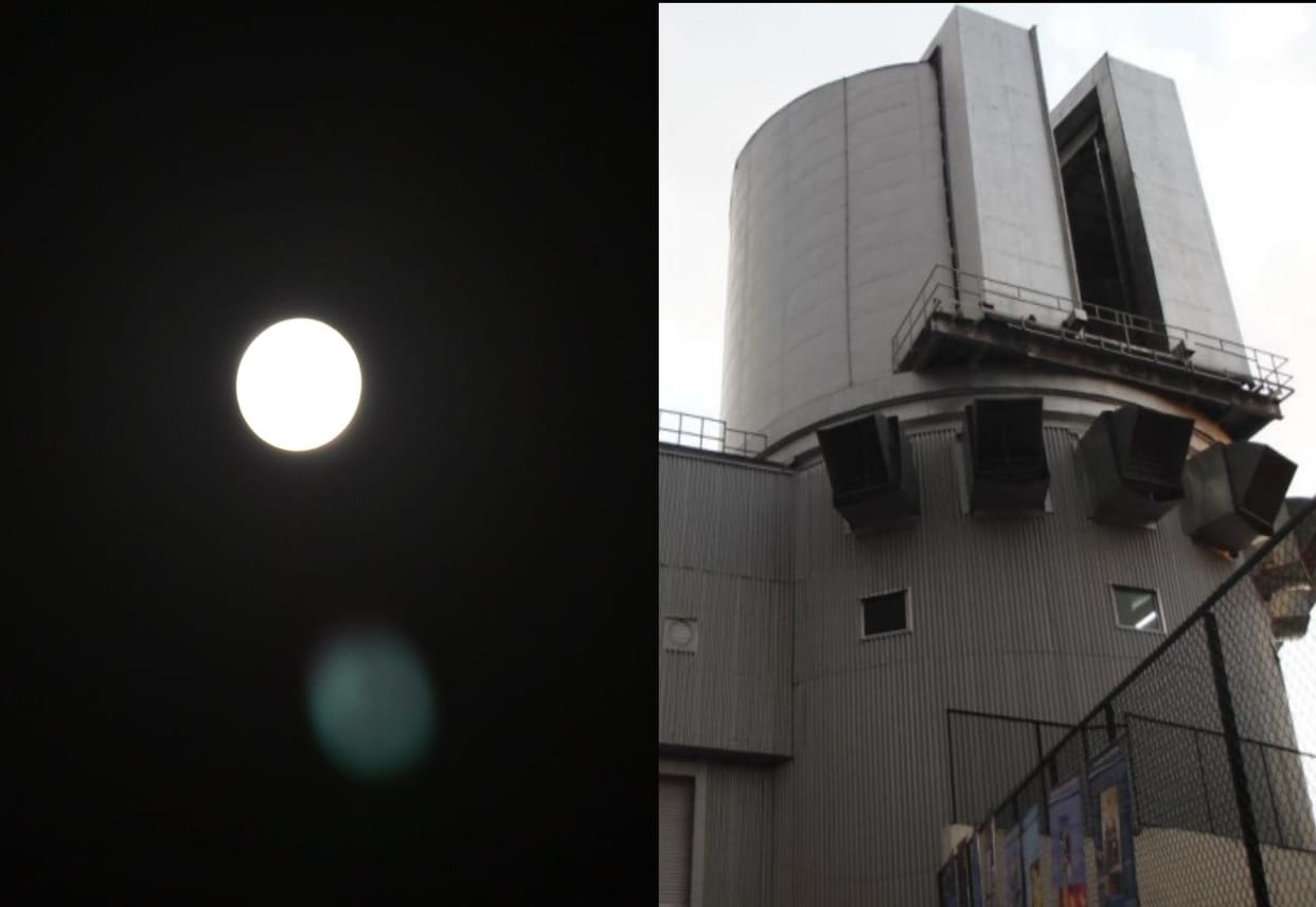 moon became large and closer to earth.
