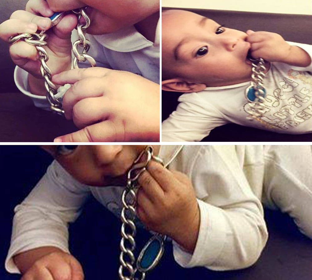 This is how Ahil tried to chew Salman's 'lucky' bracelet